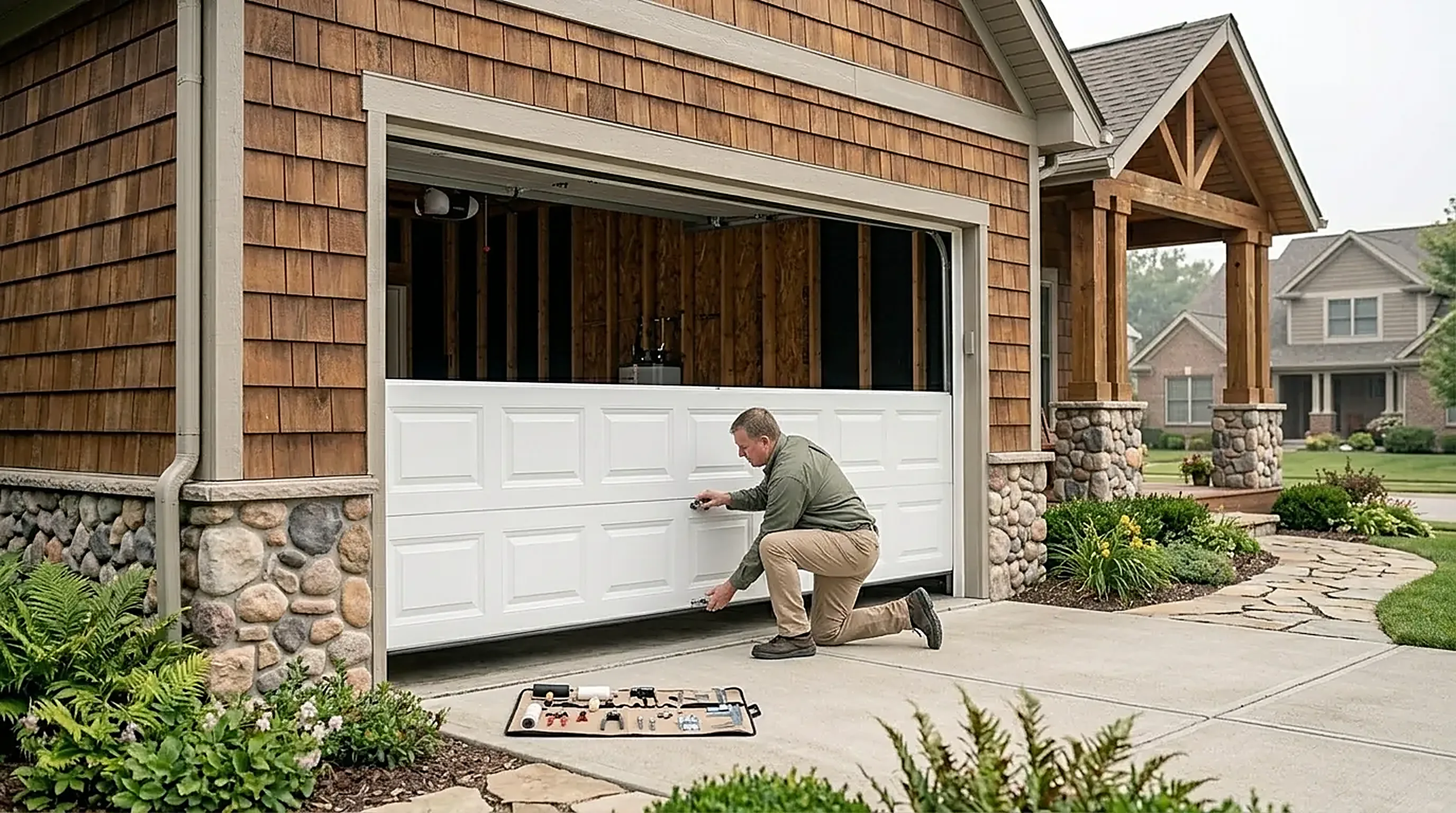 Garage door service in Hickory, NC